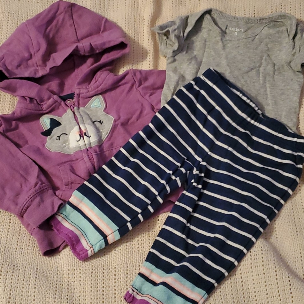 3m , 3 piece Carters outfit